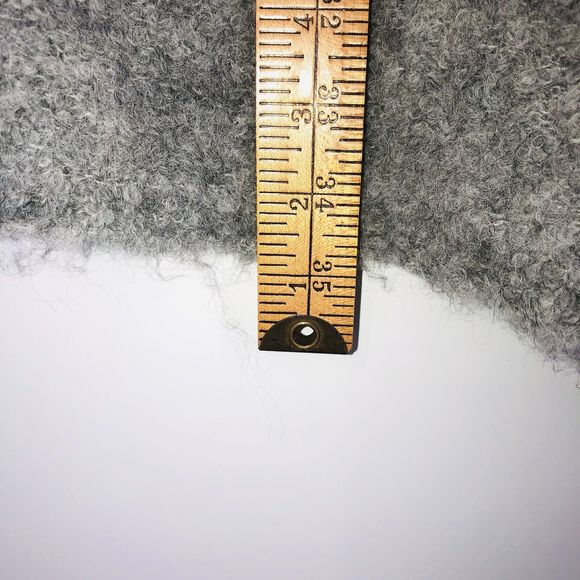 POETRY ALPACA Blend Long Zip Front Cardigan Women’s 4/6 Sweater Gray So Soft - Picture 6 of 9